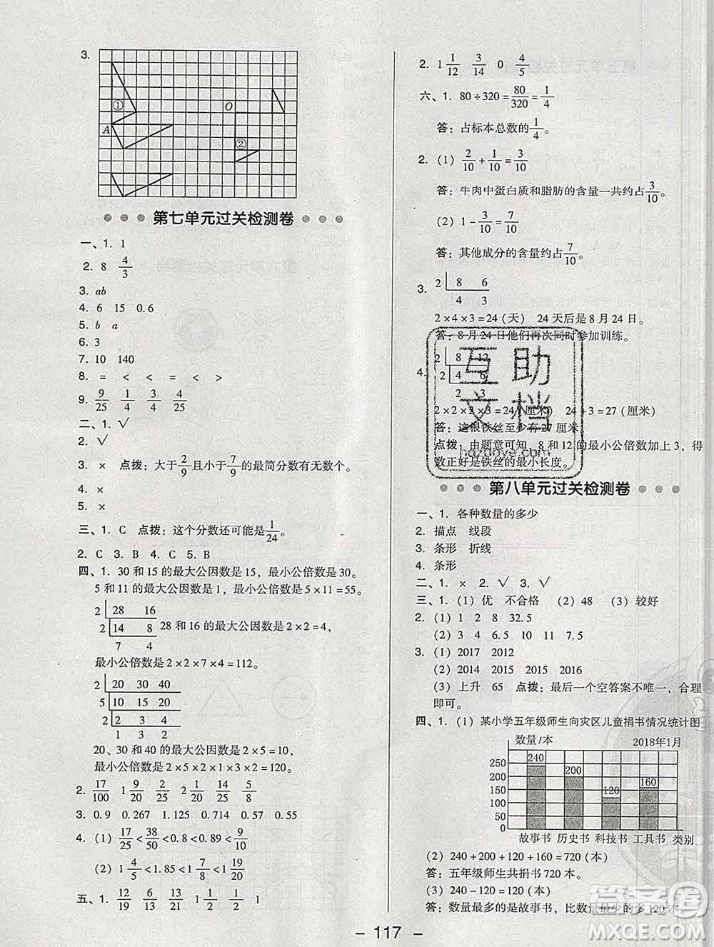 2020綜合應(yīng)用創(chuàng)新題典中點(diǎn)四年級數(shù)學(xué)下冊青島版答案
