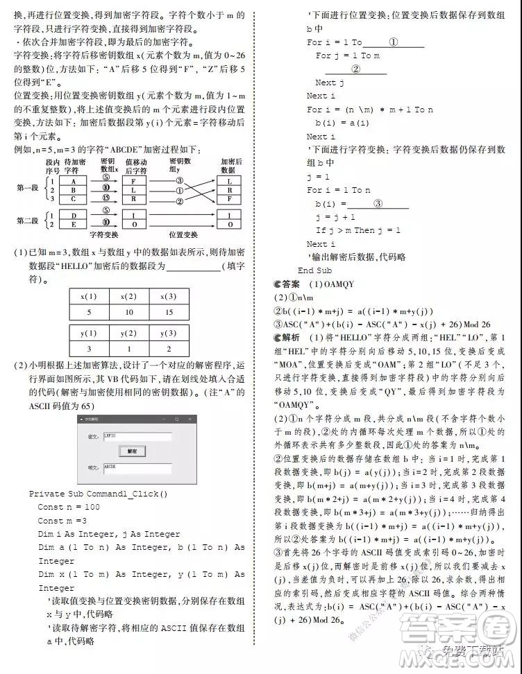 浙江省2020年新高考猜題卷信息技術試題及答案