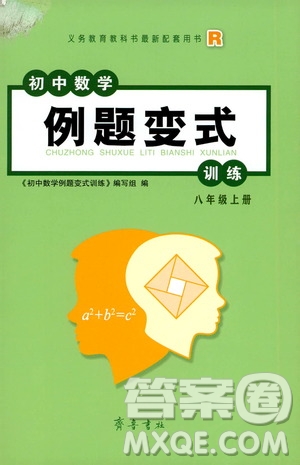 齊魯書社2019初中數(shù)學(xué)例題變式訓(xùn)練八年級上冊人教版答案