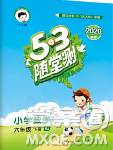 曲一線小兒郎系列2020春53隨堂測(cè)小學(xué)數(shù)學(xué)六年級(jí)下冊(cè)人教版答案