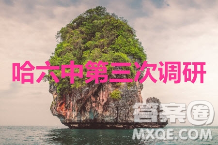 哈六中2019—2020學年度高三上第三次調(diào)研考試文科數(shù)學試卷及答案