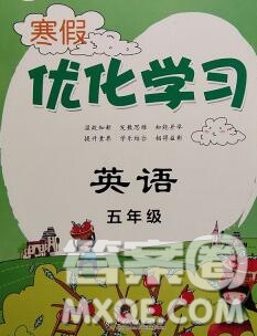 中國和平出版社2020年藍天教育寒假優(yōu)化學(xué)習(xí)五年級英語答案
