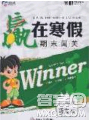 寒假學期總復習2020年贏在寒假期末闖關三年級語文RJ人教版參考答案