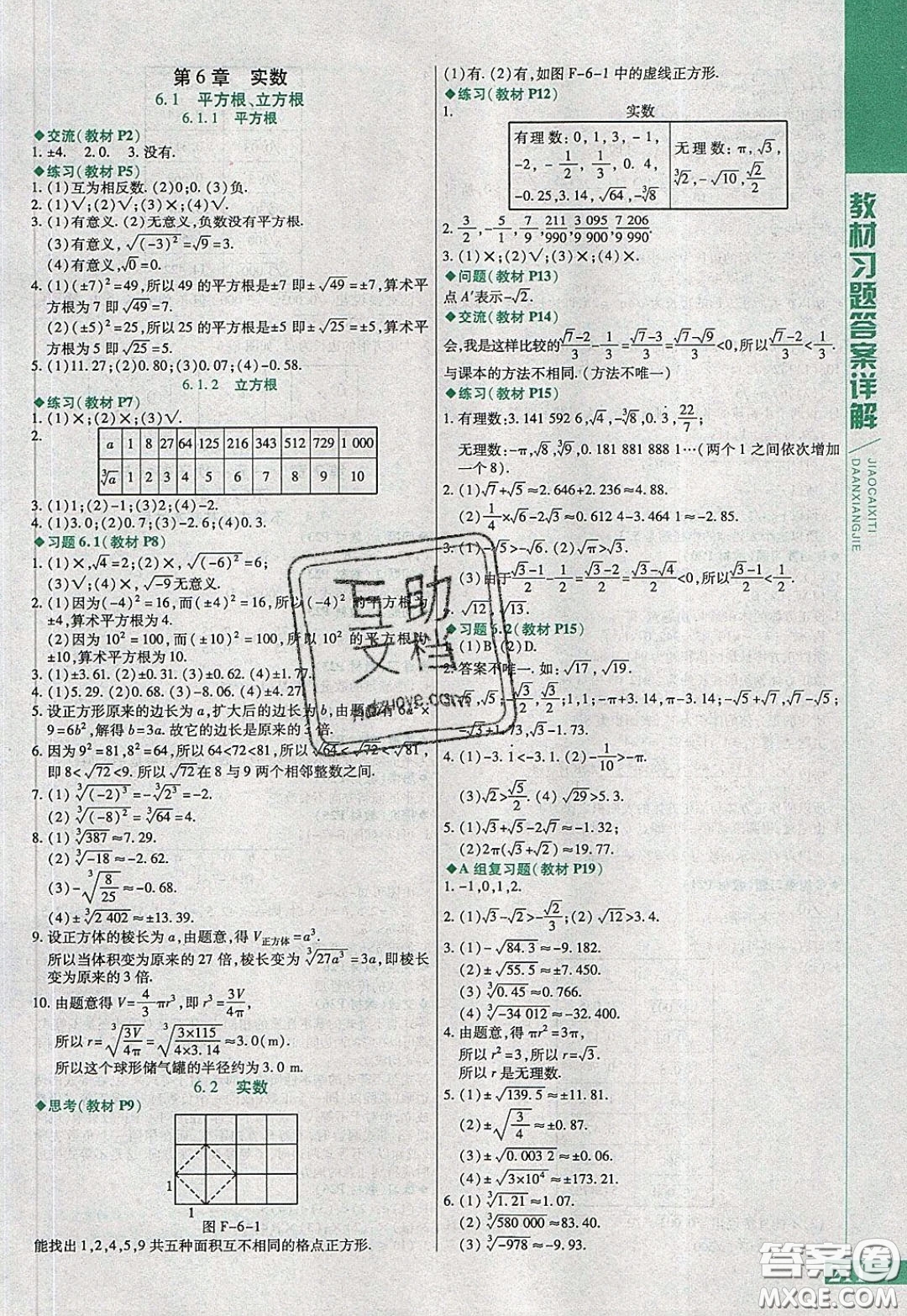 萬向思維2020年倍速學(xué)習(xí)法七年級數(shù)學(xué)下滬科版參考答案
