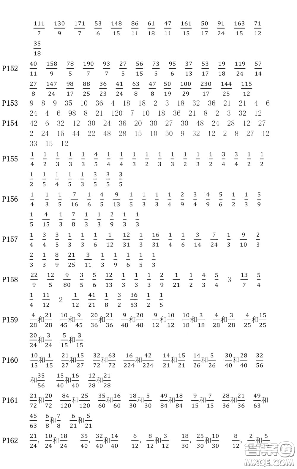 河海大學(xué)出版社2020年瘋狂口算小學(xué)數(shù)學(xué)口算題卡5年級(jí)參考答案