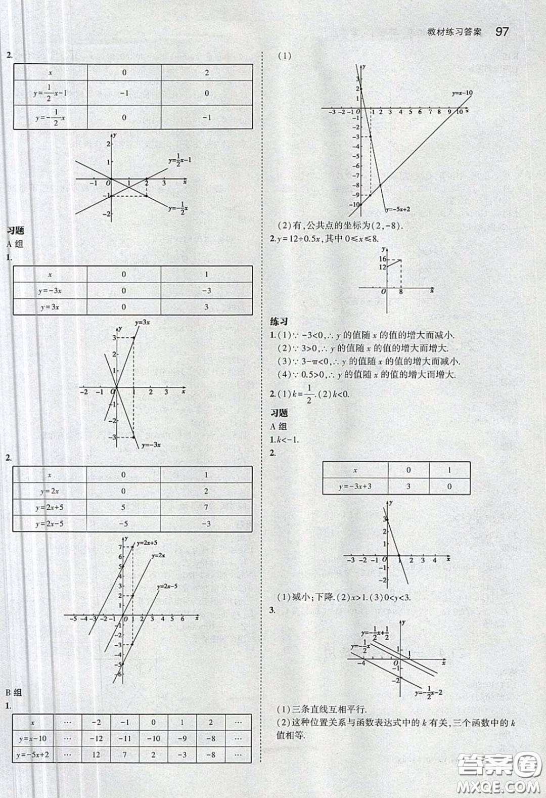 河北教育出版社2020義務(wù)教育教科書(shū)八年級(jí)數(shù)學(xué)下冊(cè)冀教版教材課后習(xí)題答案