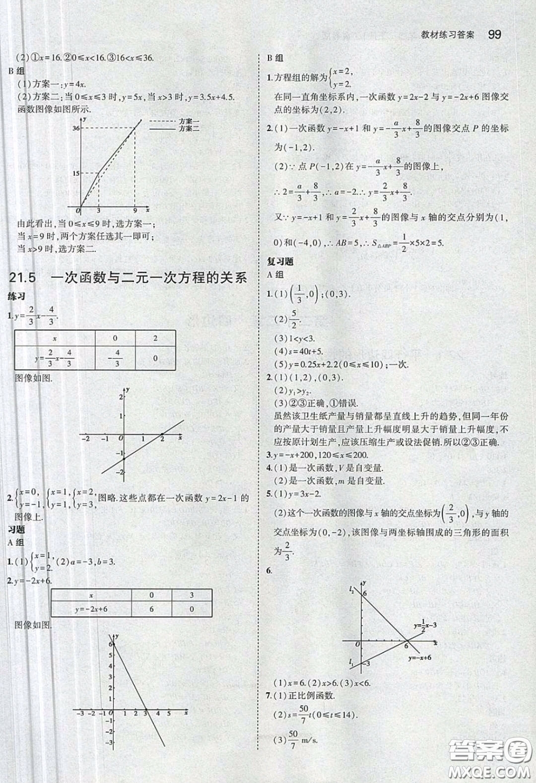 河北教育出版社2020義務(wù)教育教科書(shū)八年級(jí)數(shù)學(xué)下冊(cè)冀教版教材課后習(xí)題答案