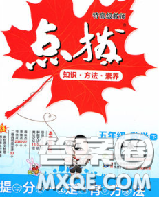 2020春特高級教師點撥五年級數(shù)學下冊人教版答案