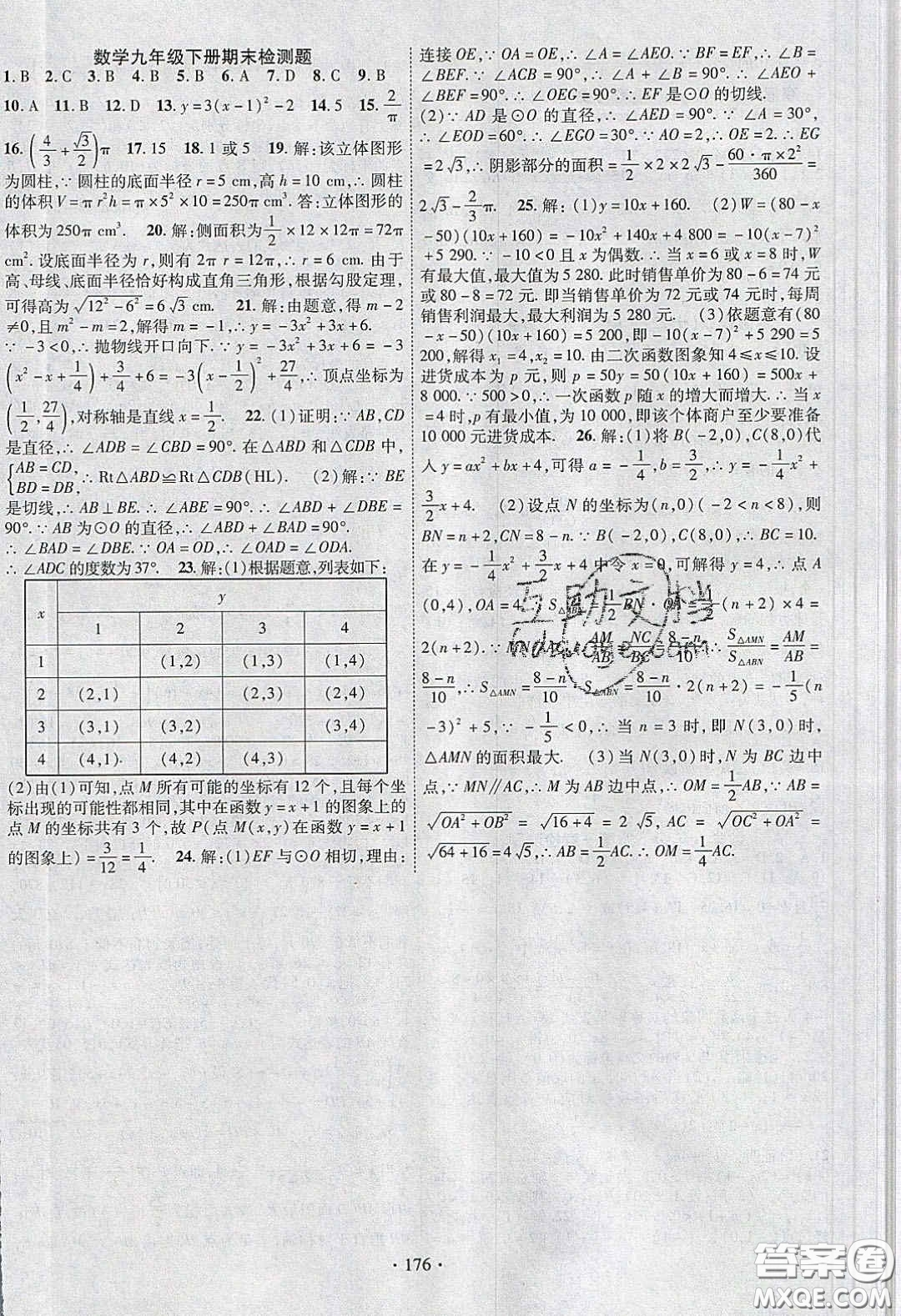 寧夏人民教育出版社2020暢優(yōu)新課堂八年級數(shù)學(xué)下冊湘教版答案