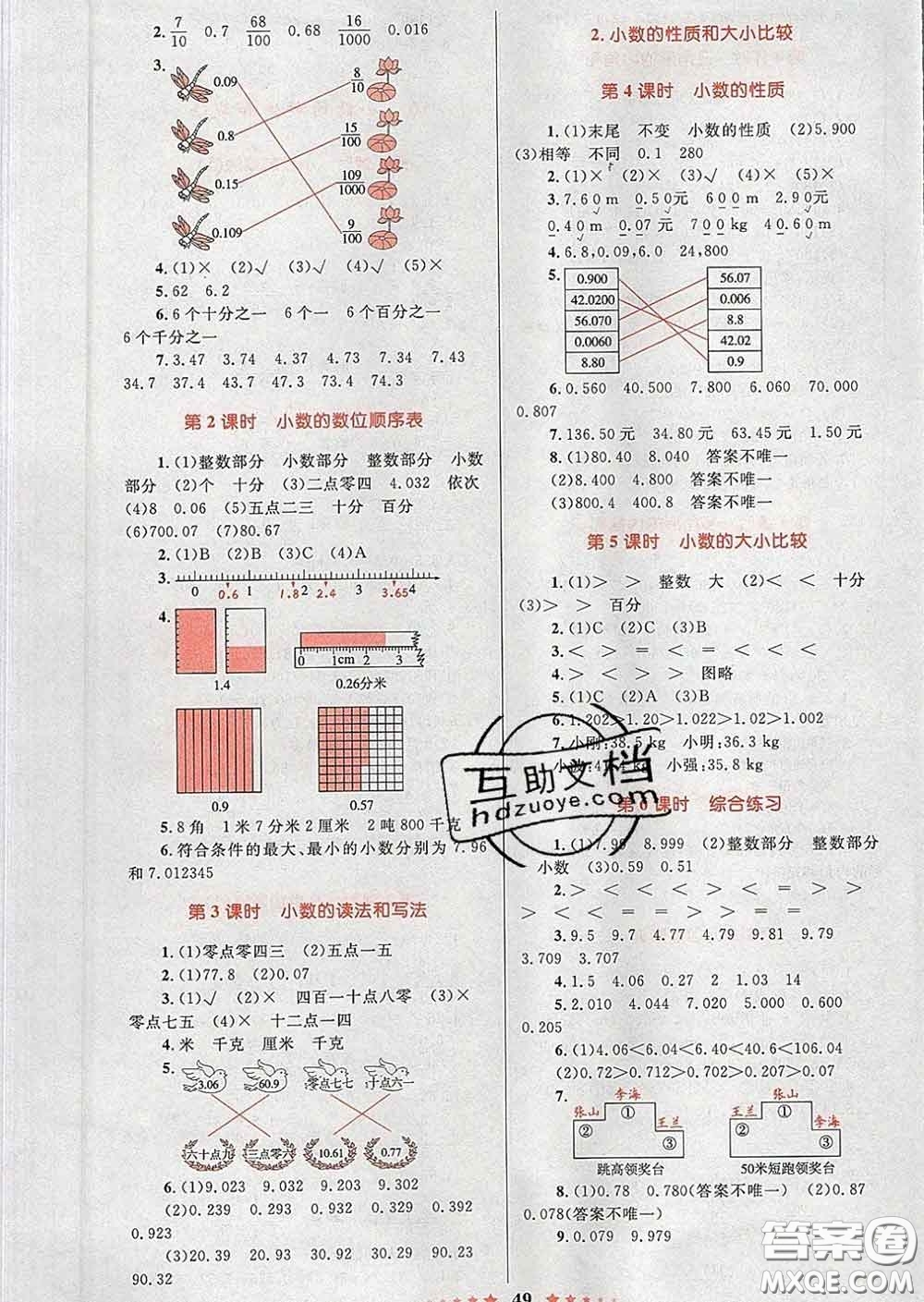2020新版小學(xué)同步測(cè)控全優(yōu)設(shè)計(jì)超人天天練四年級(jí)數(shù)學(xué)人教版答案