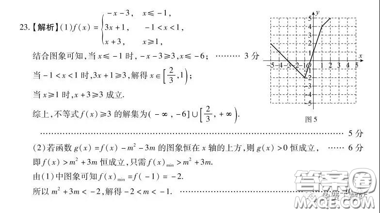 百師聯(lián)盟2020屆高三練習五全國卷I文科數學試題及答案