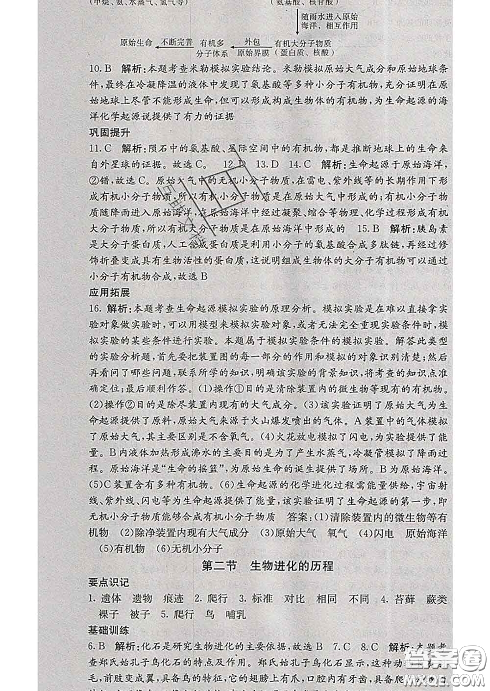 梯田文化2020春課堂點(diǎn)睛八年級(jí)生物下冊(cè)人教版答案