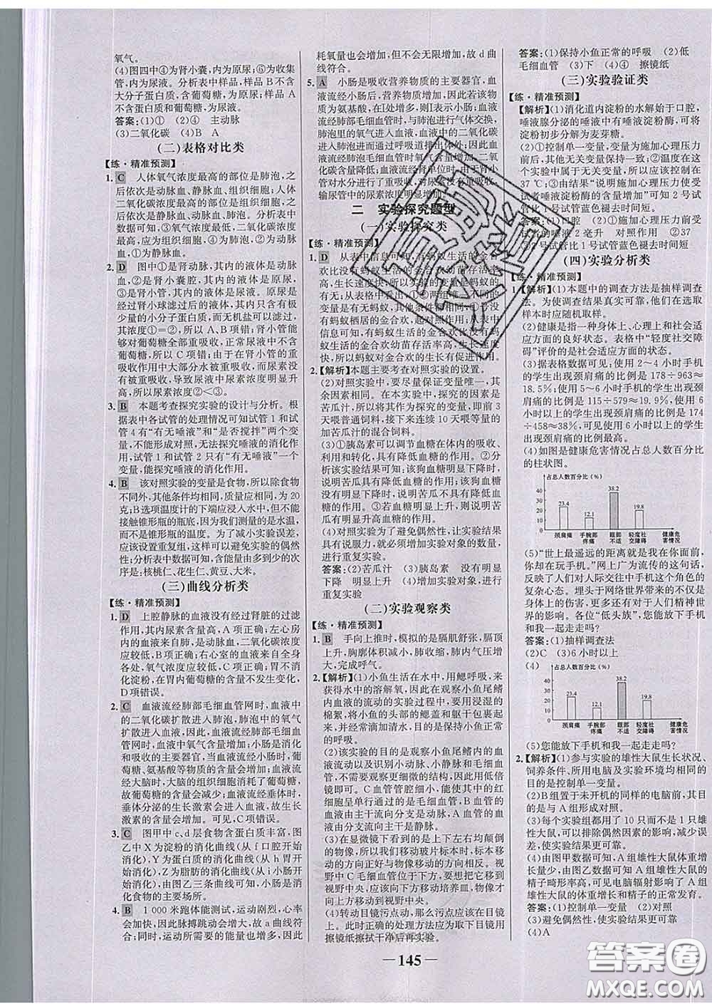 2020新版世紀金榜金榜學(xué)案七年級生物下冊濟南版答案