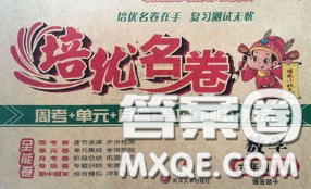 2020新版培優(yōu)名卷全能卷六年級數(shù)學(xué)下冊冀教版答案