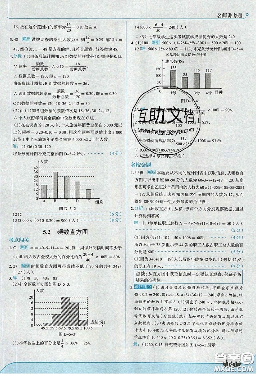 2020年走進(jìn)中考考場八年級數(shù)學(xué)下冊湘教版答案
