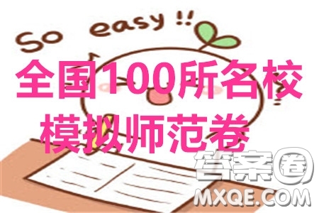 2020年全國(guó)100所名校最新高考模擬示范卷四理科數(shù)學(xué)答案