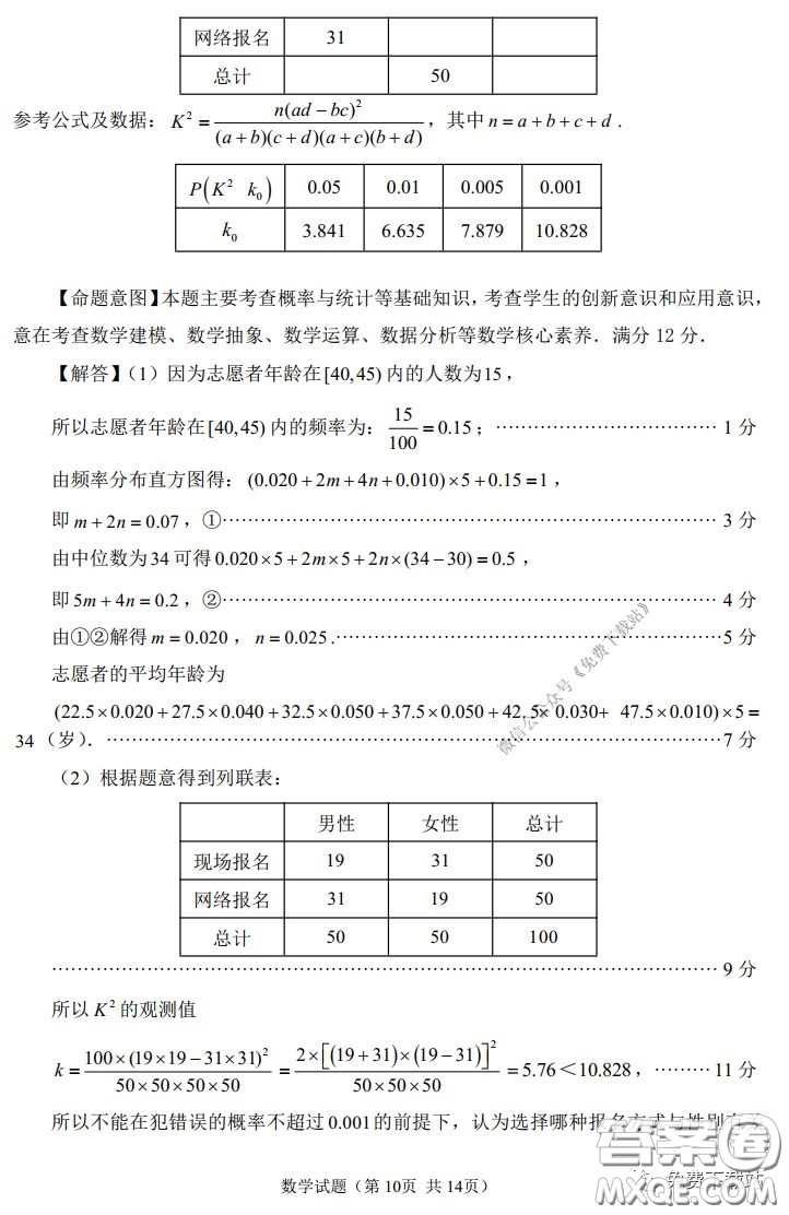 福州市2020屆高三畢業(yè)班3月適應(yīng)性練習(xí)卷文科數(shù)學(xué)試題及答案