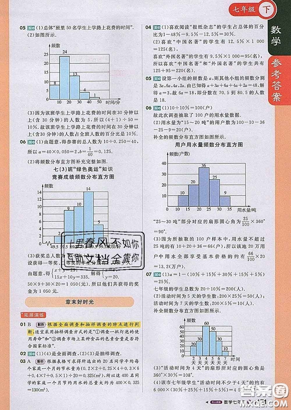 1加1輕巧奪冠課堂直播2020新版七年級數(shù)學下冊人教版答案