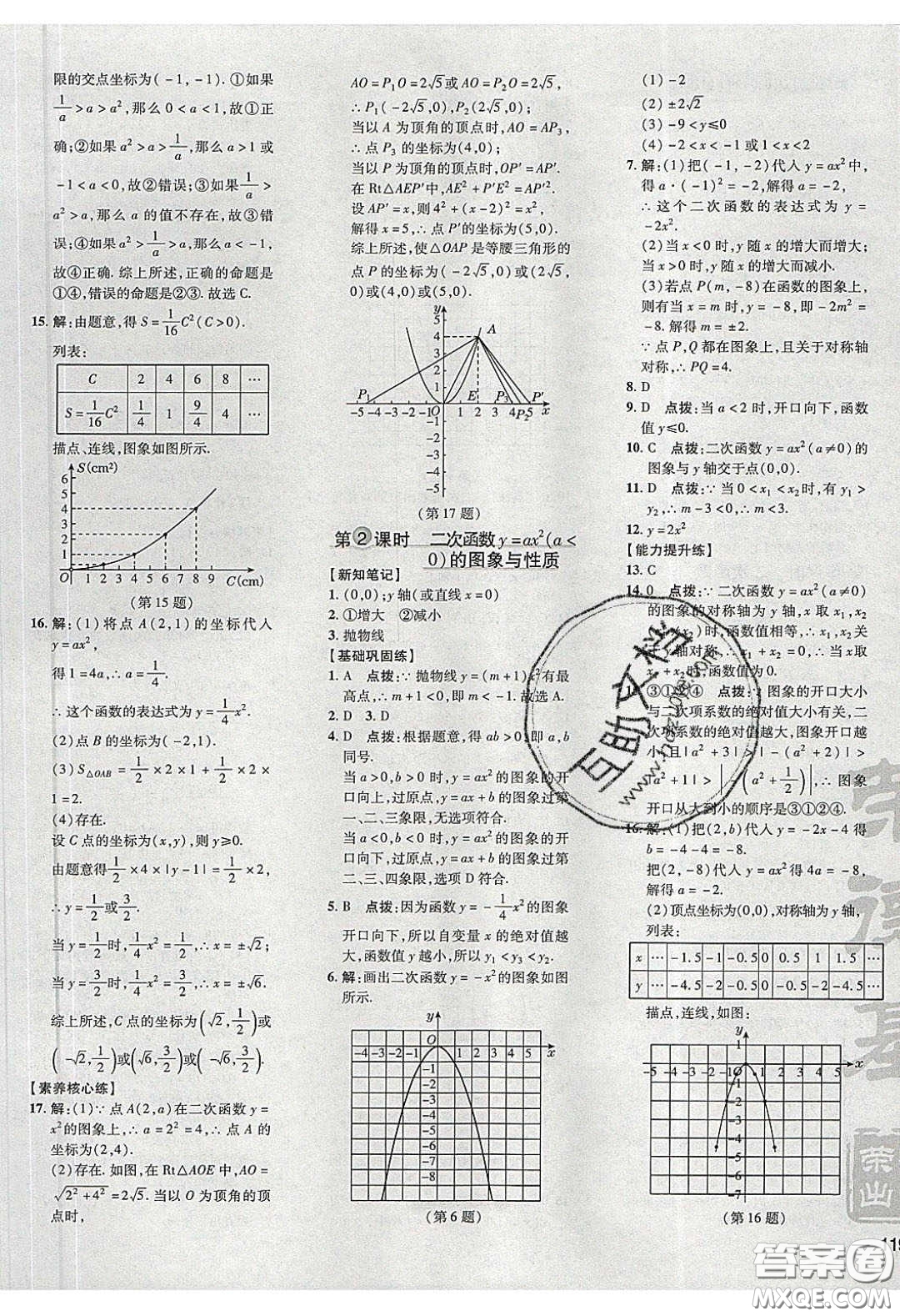 2020榮德基點(diǎn)撥訓(xùn)練九年級數(shù)學(xué)下冊湘教版答案