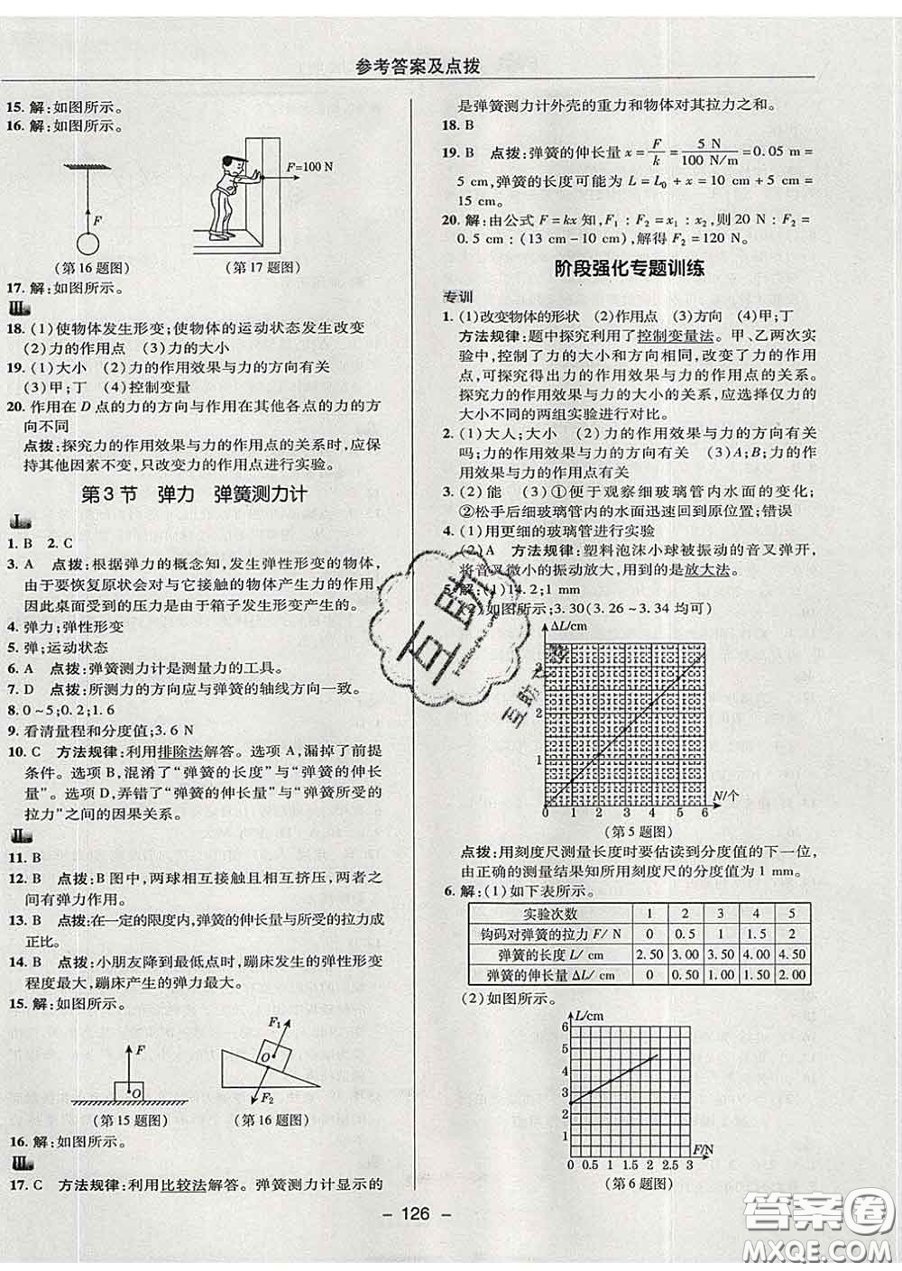 2020春綜合應(yīng)用創(chuàng)新題典中點八年級物理下冊教科版答案