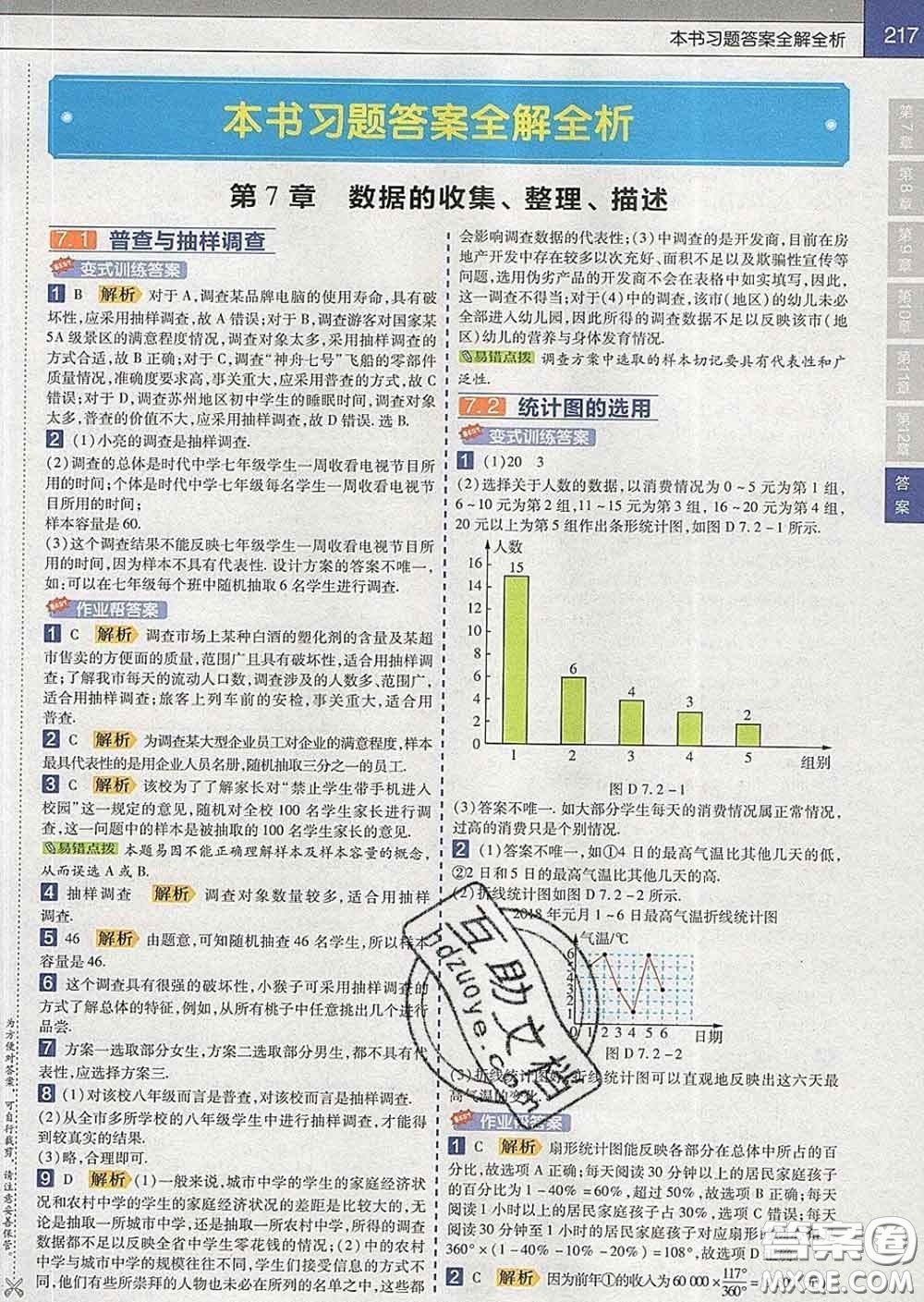 2020新版天星教育教材幫初中數(shù)學(xué)八年級下冊蘇科版答案