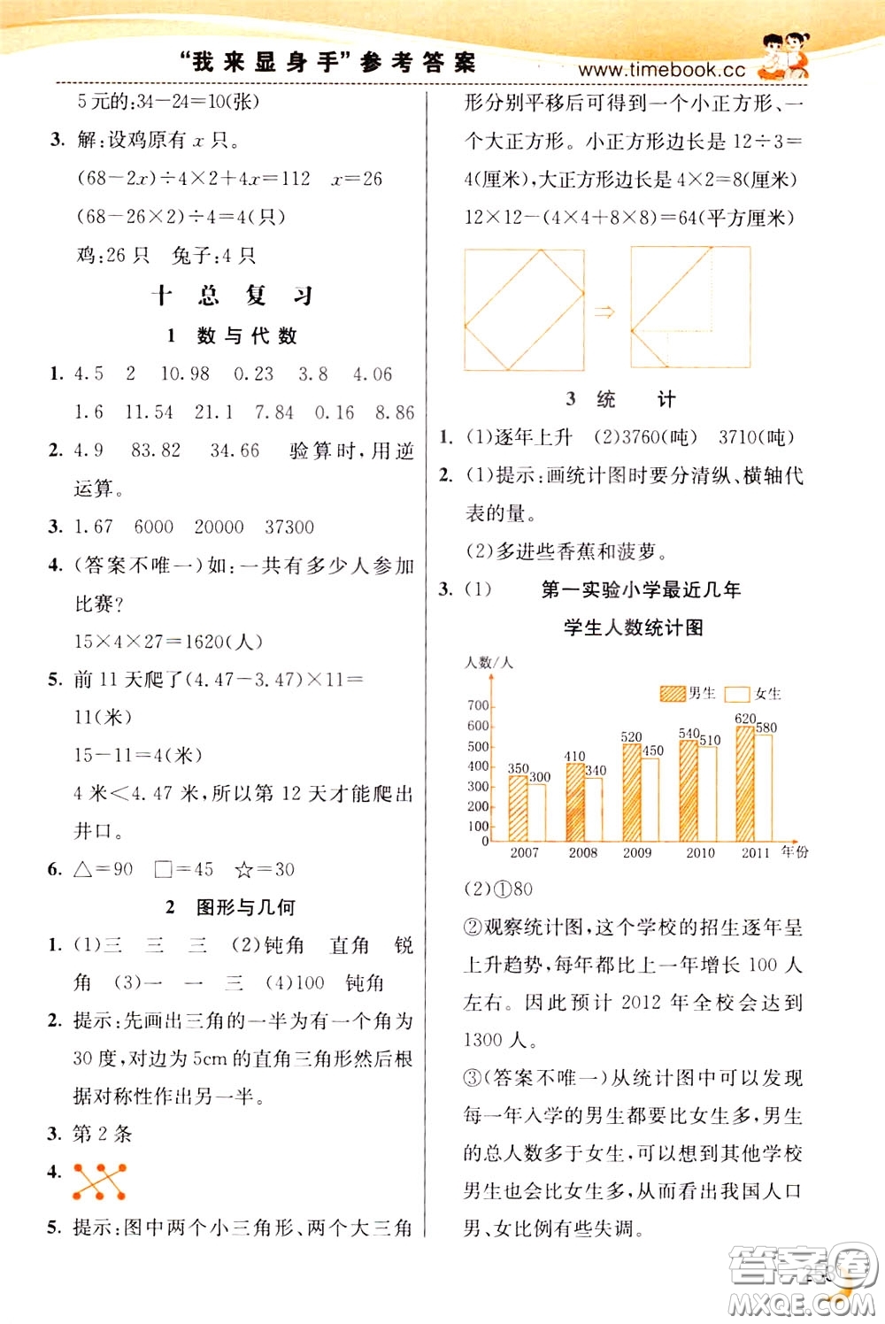2020年小學創(chuàng)新一點通數(shù)學四年級下冊人教版參考答案