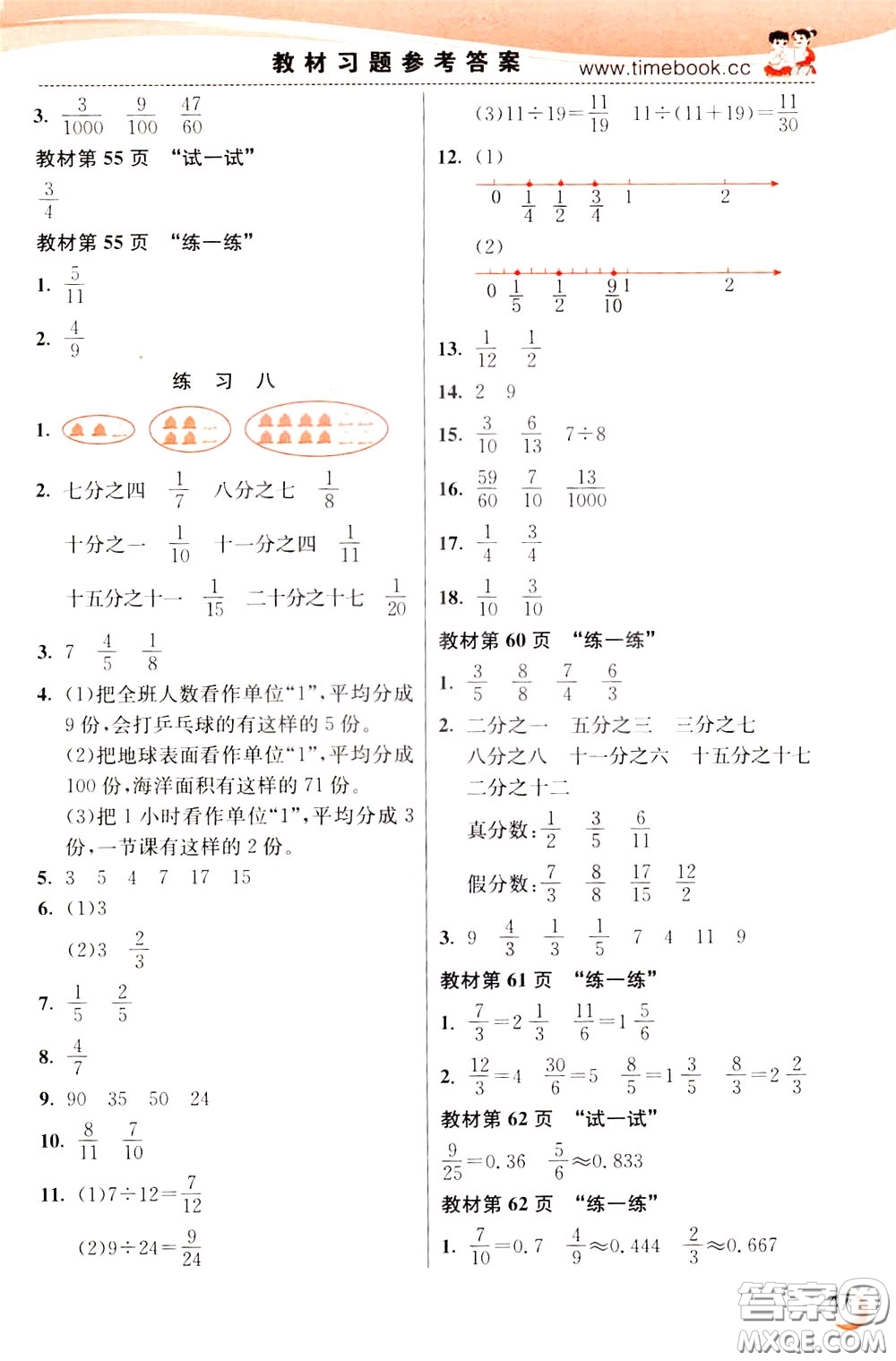2020年小學(xué)創(chuàng)新一點(diǎn)通數(shù)學(xué)五年級下冊蘇教版參考答案