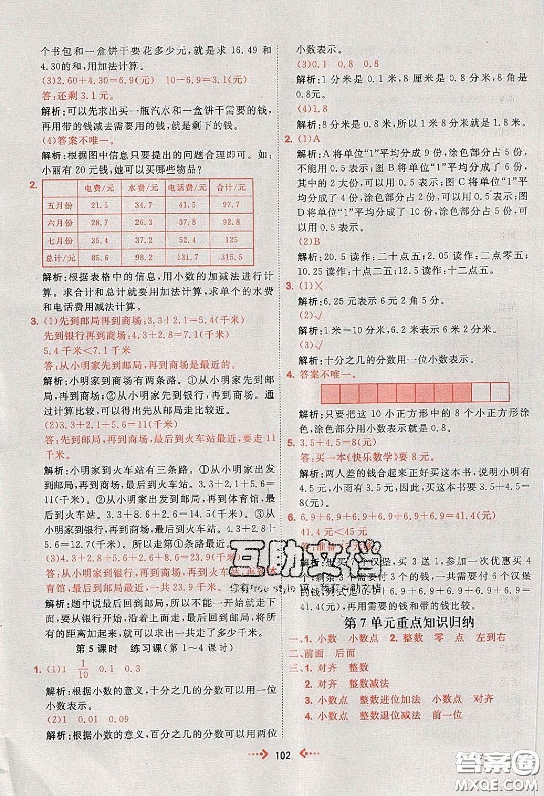 2020春快樂(lè)小博士鞏固與提高三年級(jí)數(shù)學(xué)下冊(cè)人教版答案
