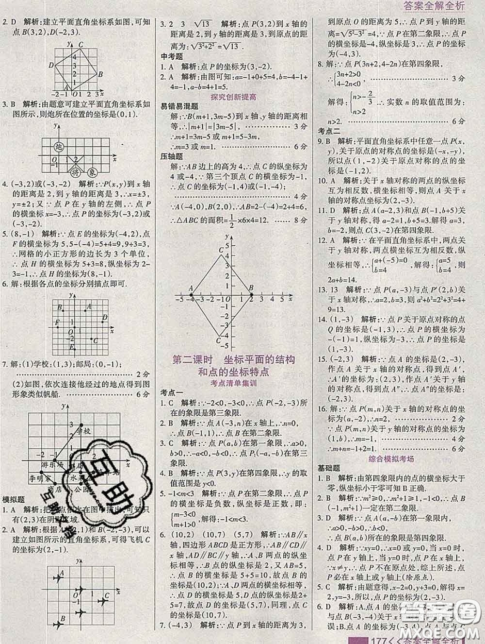 2020新版考點(diǎn)集訓(xùn)與滿分備考八年級數(shù)學(xué)下冊冀教版答案