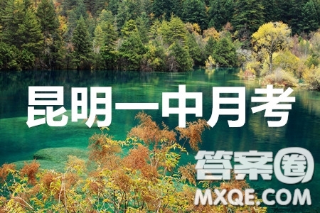 昆明一中2020屆高三第七次月考語文答案