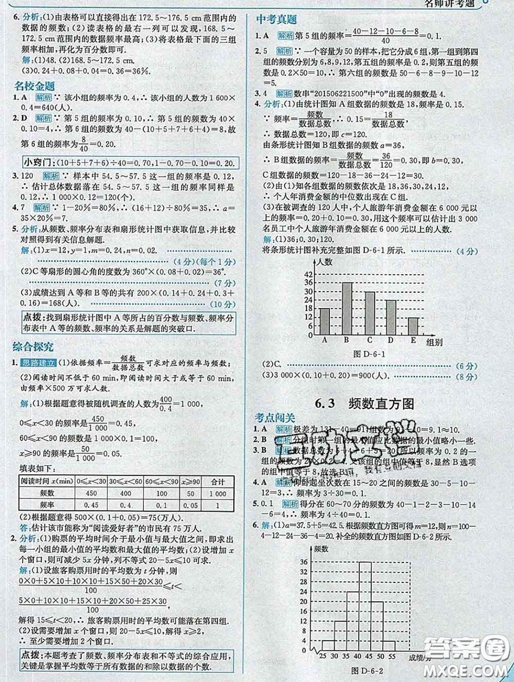 現(xiàn)代教育出版社2020新版走向中考考場九年級(jí)數(shù)學(xué)下冊(cè)青島版答案