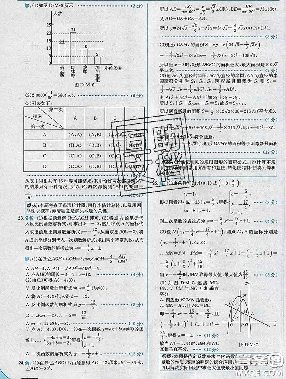 現(xiàn)代教育出版社2020新版走向中考考場九年級(jí)數(shù)學(xué)下冊(cè)青島版答案