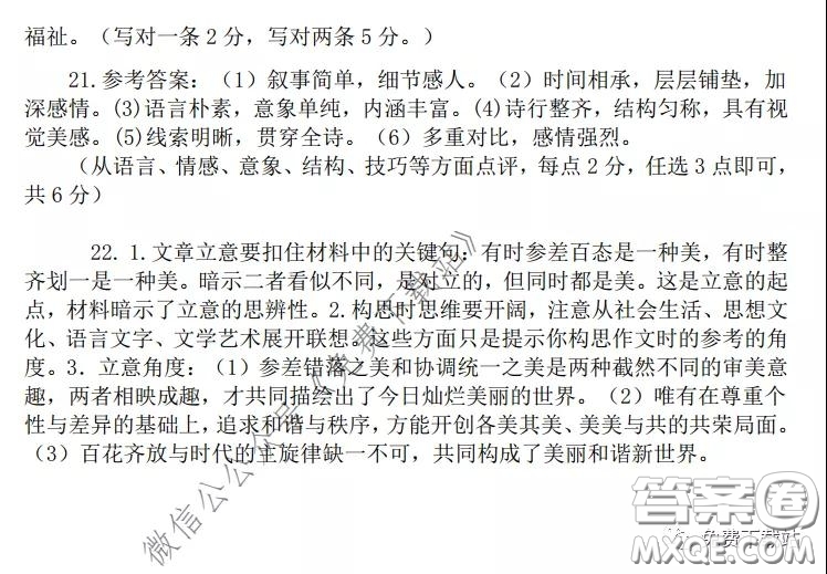 華中師大一附中2019-2020學(xué)年度高三下學(xué)期檢測語文試題及答案
