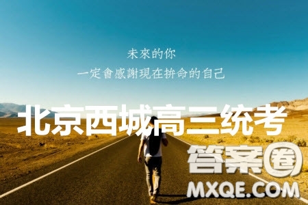2020年4月北京市西城區(qū)高三統(tǒng)一測試數(shù)學(xué)答案