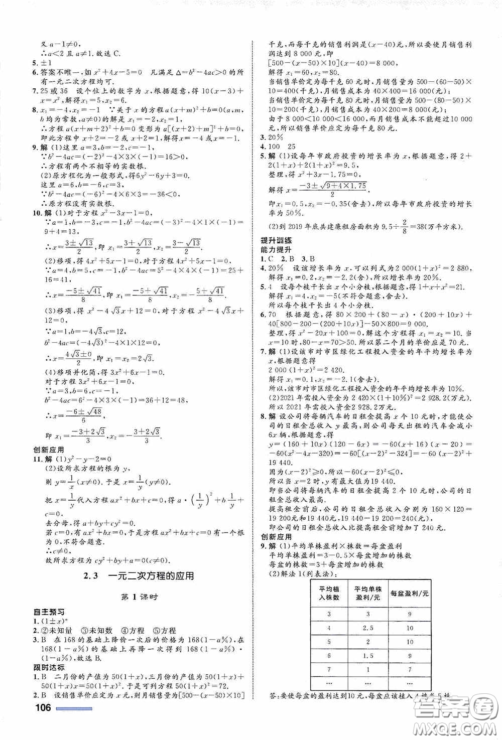 志鴻優(yōu)化系列叢書(shū)2020初中同步測(cè)控全優(yōu)設(shè)計(jì)八年級(jí)數(shù)學(xué)下冊(cè)ZH版浙江專版答案