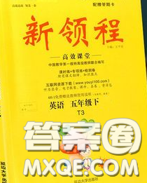 延邊大學出版社2020新版新領(lǐng)程叢書新領(lǐng)程五年級英語下冊人教版參考答案