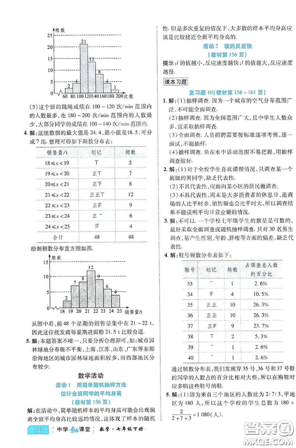 世紀英才中學奇跡課堂2020期末專題總復習七年級數(shù)學下冊人教版教材答案