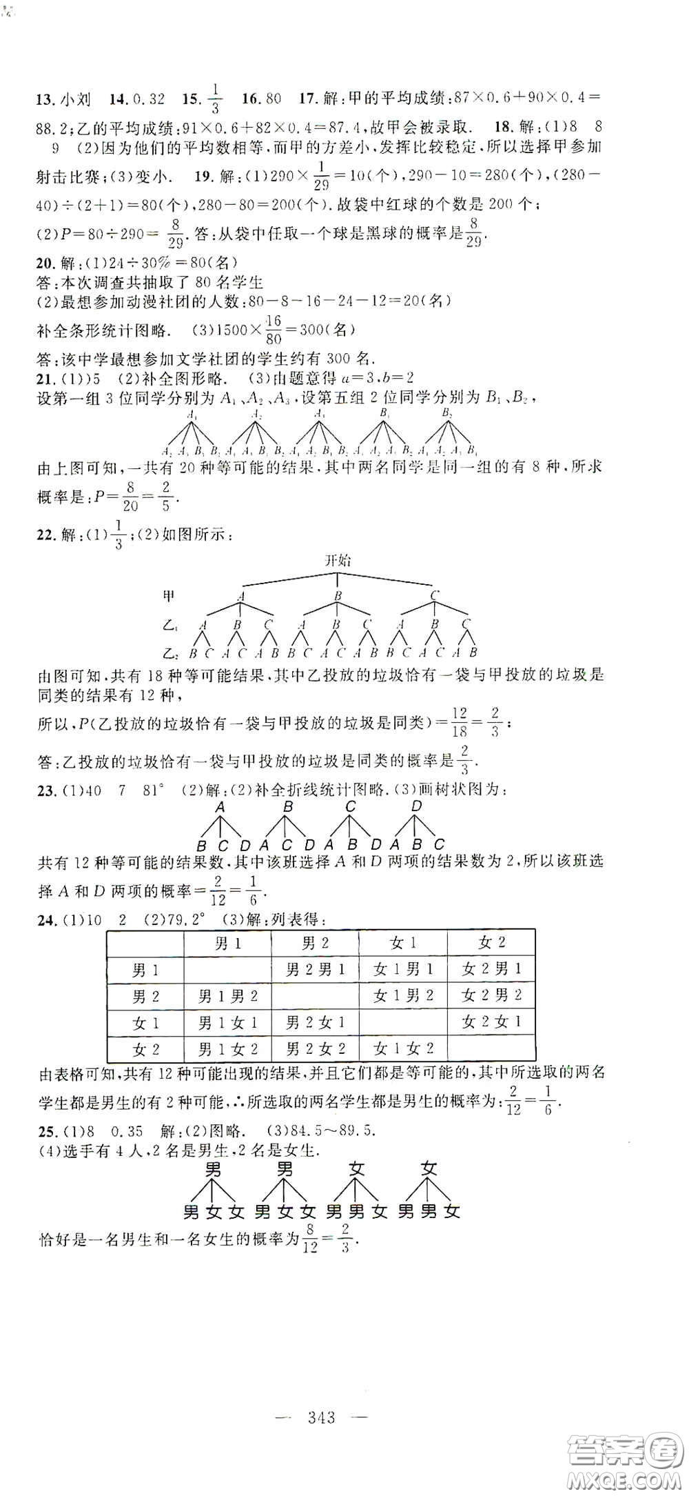 智慧萬羽2020名師學(xué)案分層進(jìn)階學(xué)習(xí)法中考復(fù)習(xí)堂堂清數(shù)學(xué)答案