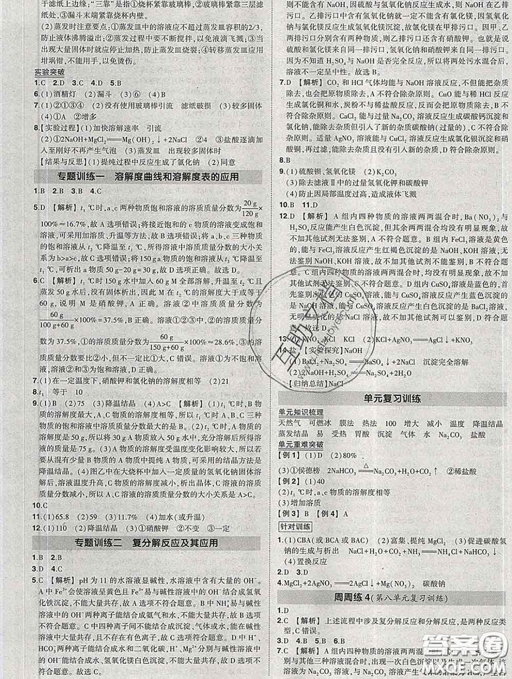 狀元成才路2020春創(chuàng)優(yōu)作業(yè)九年級(jí)化學(xué)下冊(cè)魯教版答案