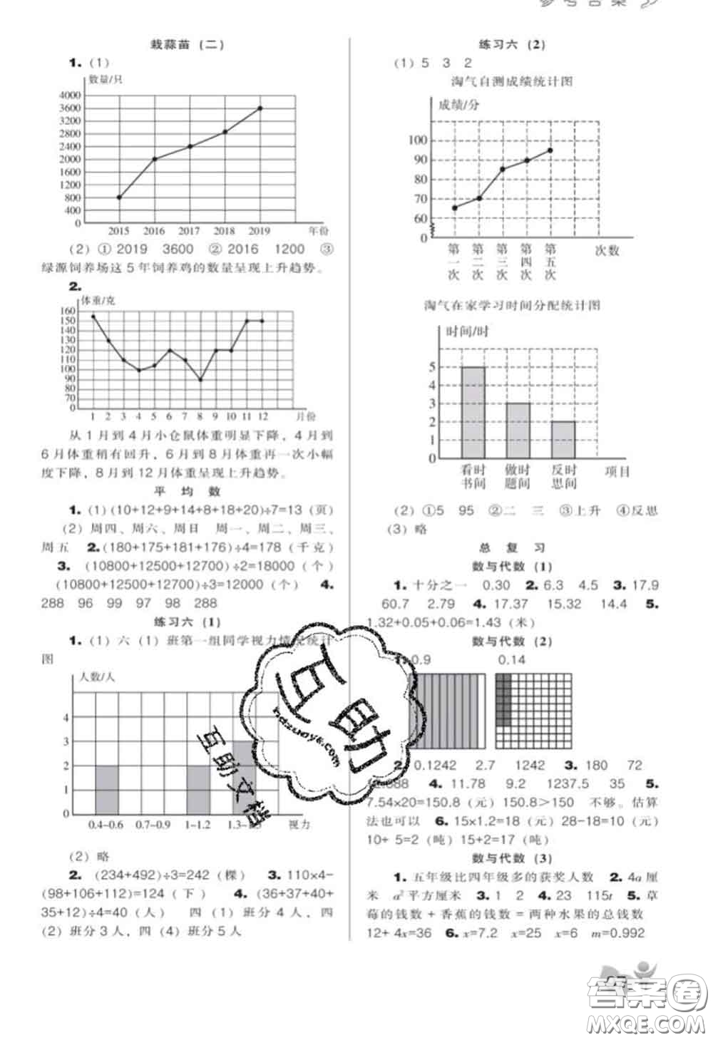遼海出版社2020新版新課程能力培養(yǎng)四年級數(shù)學下冊北師版答案