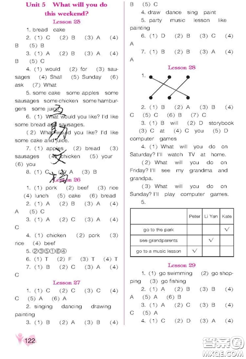 遼海出版社2020新版新課程能力培養(yǎng)四年級(jí)英語下冊人教版三起答案