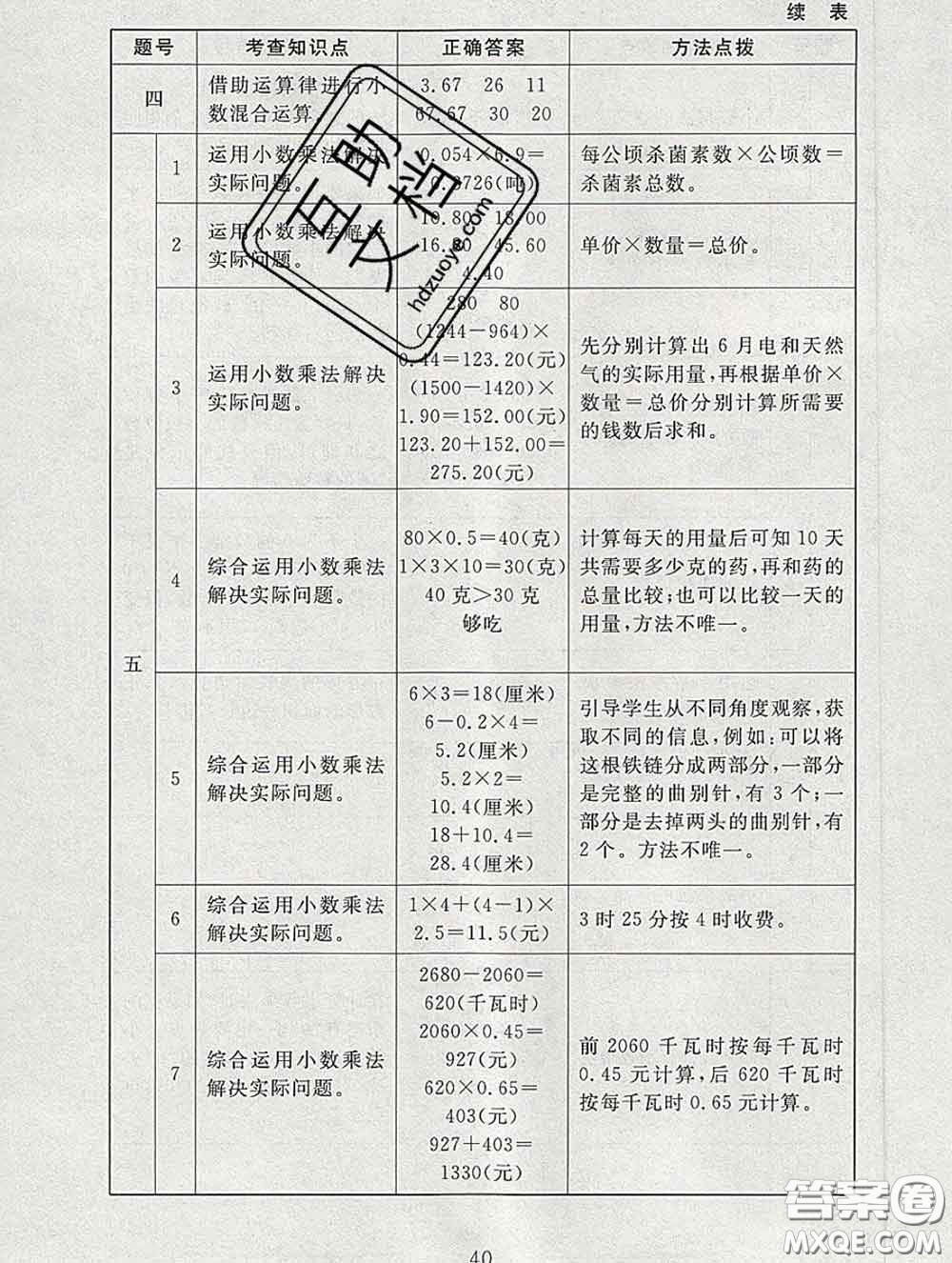 2020春海淀名師伴你學(xué)同步學(xué)練測四年級數(shù)學(xué)下冊北師版答案