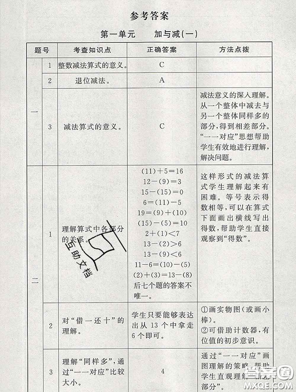 2020春海淀名師伴你學(xué)同步學(xué)練測一年級(jí)數(shù)學(xué)下冊北師版答案