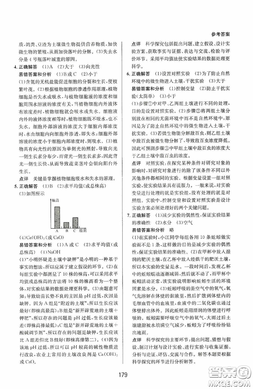 華東師范大學(xué)出版社2020尖子生培優(yōu)教材八年級(jí)科學(xué)下冊(cè)浙教版新編版答案