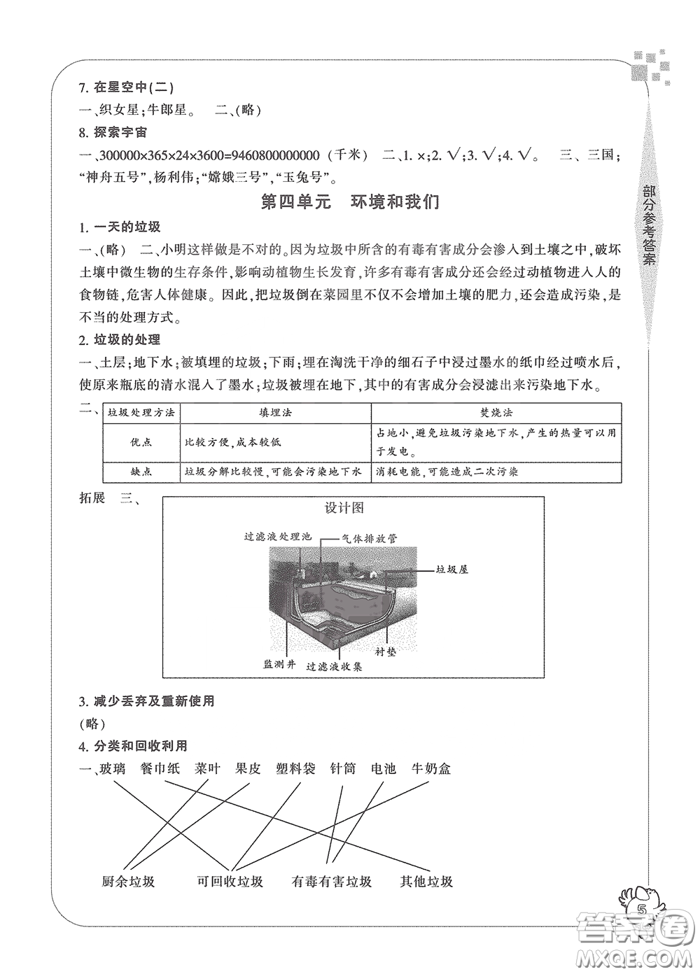 寧波出版社2020學習方法指導叢書六年級科學下冊人教版答案