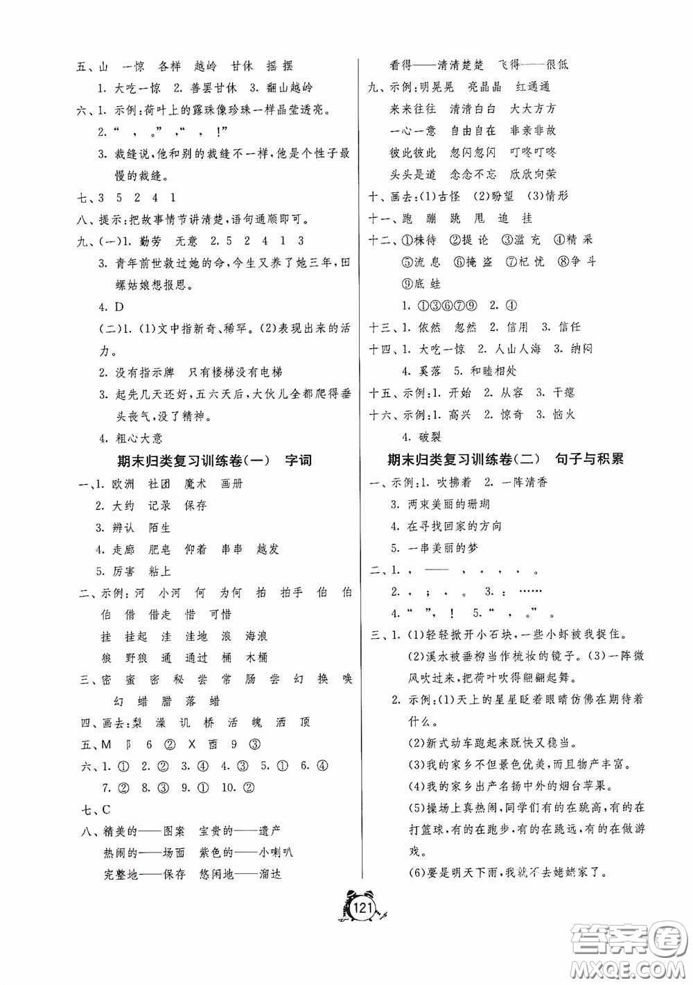 江蘇人民出版社2020提優(yōu)名卷年級(jí)英語下冊(cè)譯林版答案