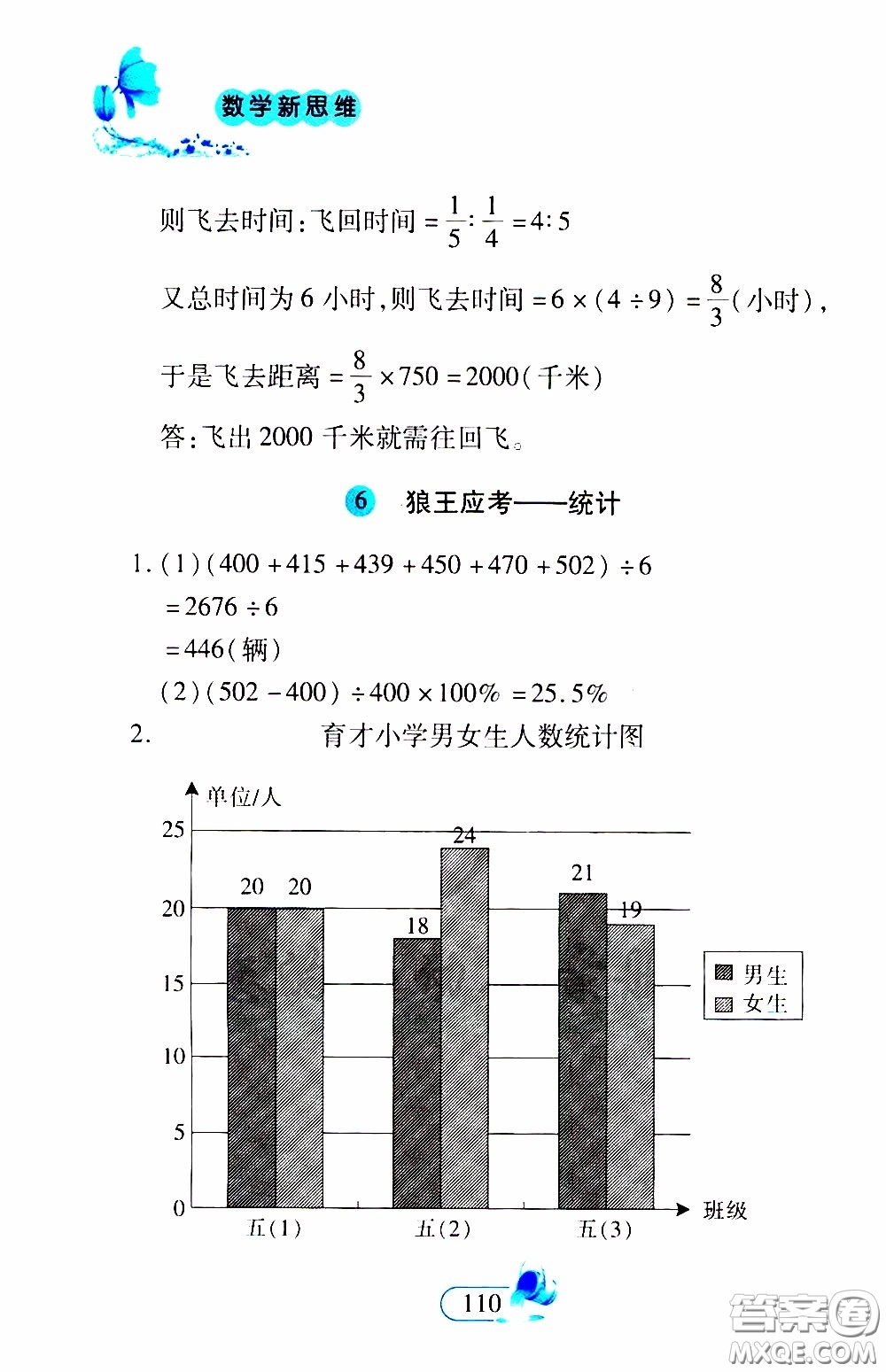 二十一世紀(jì)出版社2020年數(shù)學(xué)新思維六年級(jí)下冊(cè)參考答案