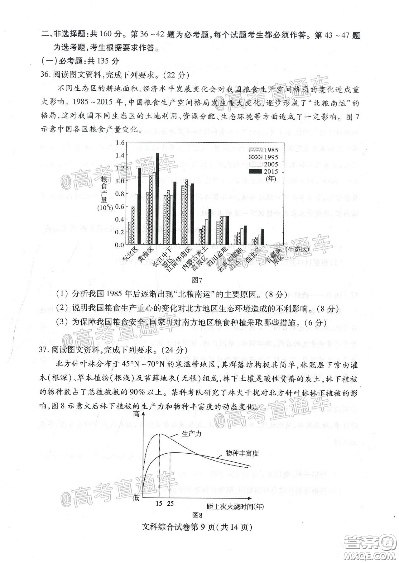 2020年武漢市部分學(xué)校高三在線學(xué)習(xí)摸底檢測文科綜合試題及答案
