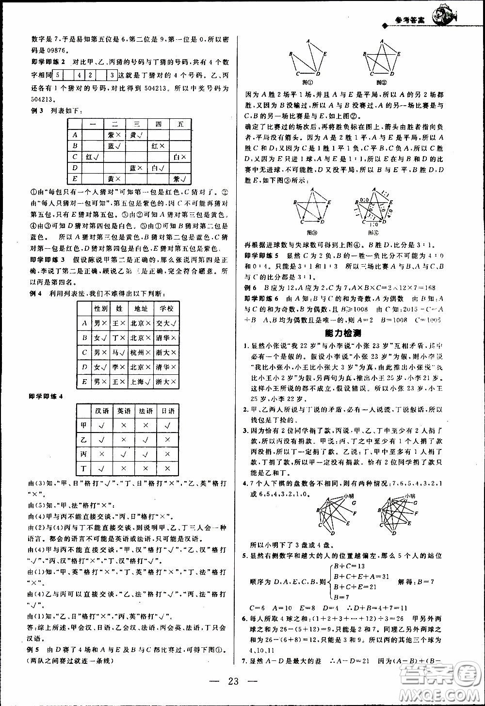崇文教育2020年培優(yōu)新幫手?jǐn)?shù)學(xué)6年級(jí)參考答案