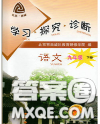 2020春北京西城學(xué)習(xí)探究診斷九年級(jí)語(yǔ)文下冊(cè)人教版答案
